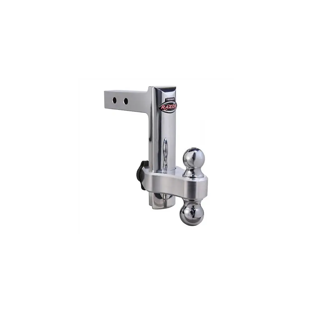 8" Aluminum Drop Hitch - Dual Hitch Ball Included - TRITRZ8AL